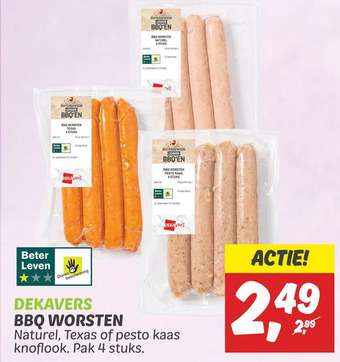 Dekamarkt Bbq worsten aanbieding