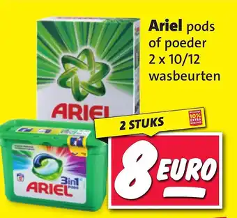 Nettorama Ariel pods of poeder aanbieding