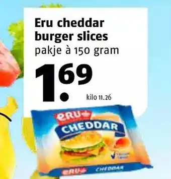 Poiesz Eru cheddar burger slices aanbieding