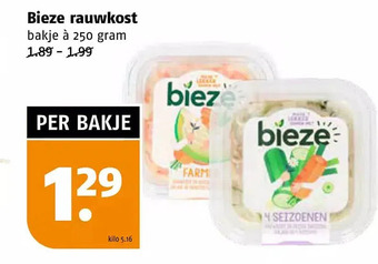 Poiesz Bieze rauwkost aanbieding
