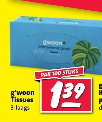 Nettorama G'woon tissues 3-laags aanbieding