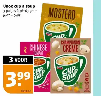 Poiesz Unox cup a soup aanbieding