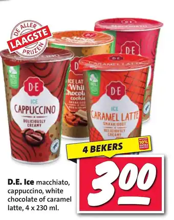 Nettorama D.e. ice macchiato, cappuccino, white chocolate of caramel aanbieding