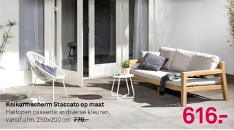 Karwei Knikarmscherm staccato op maat aanbieding