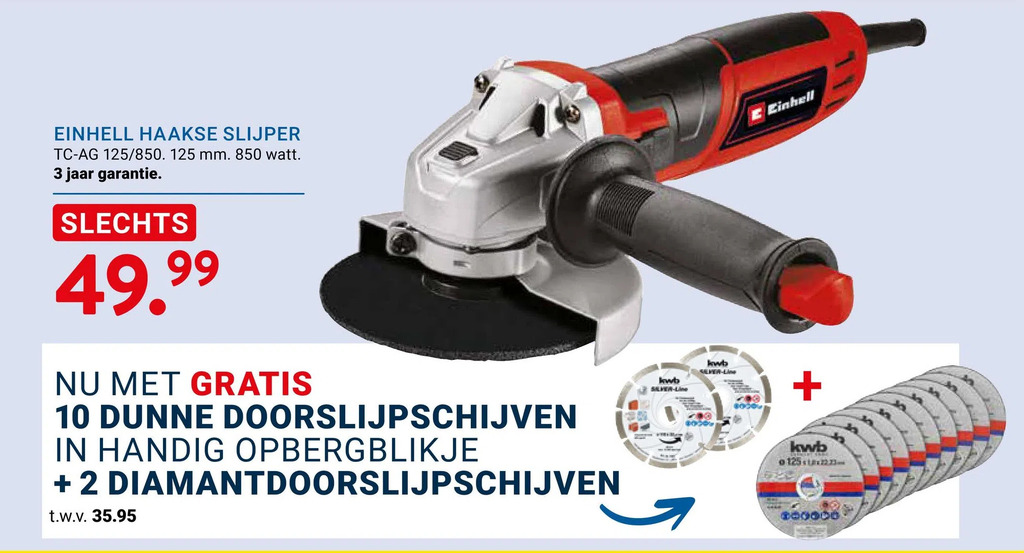 Einhell TC-AG 115 Haakse Slijper schuurmachine | sch