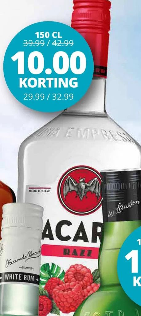 Bacardi razz aanbieding bij Mitra