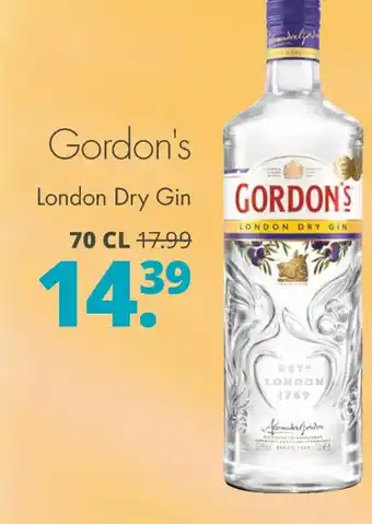 Mitra Gordon's london dry gin aanbieding
