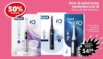 Trekpleister Oral-b elektrische tandenborstel i0 aanbieding