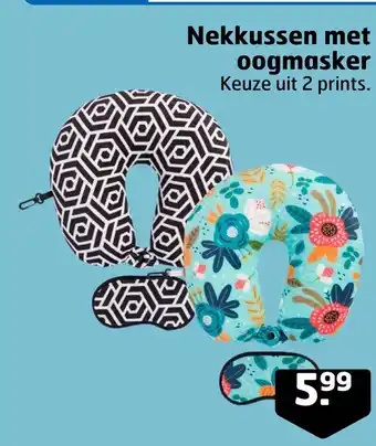 Trekpleister Nekkussen met oogmasker aanbieding