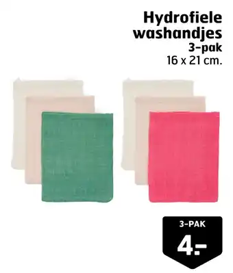 Trekpleister Hydrofiele washandjes aanbieding