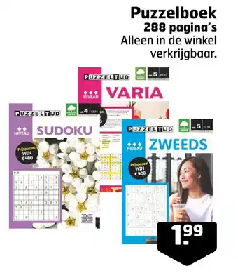 Trekpleister Puzzelboek 288 pagina's aanbieding