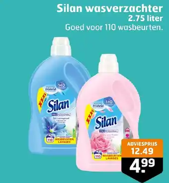 Trekpleister Silan wasverzachter 2.75 liter Goed voor 110 wasbeurten. aanbieding