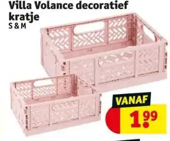 Kruidvat Villa volance decoratief kratje aanbieding