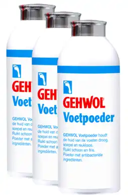 De Online Drogist Gehwol voetpoeder voordeelverpakking 3x100gr aanbieding