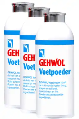 De Online Drogist Gehwol voetpoeder voordeelverpakking 3x100gr aanbieding