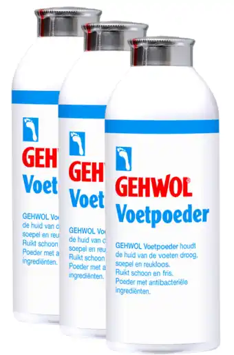 De Online Drogist Gehwol voetpoeder voordeelverpakking 3x100gr aanbieding