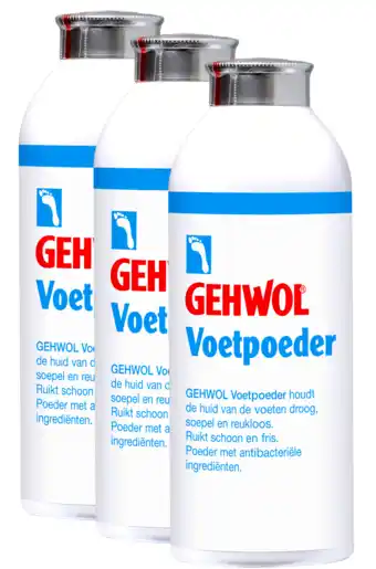 De Online Drogist Gehwol voetpoeder voordeelverpakking 3x100gr aanbieding