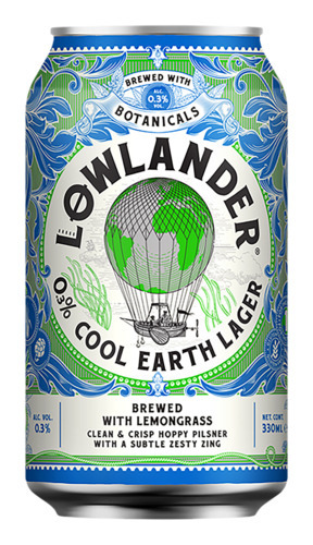 Lowlander 3 Lowlander 0.3 cool earth lager blik aanbieding bij Gall & Gall