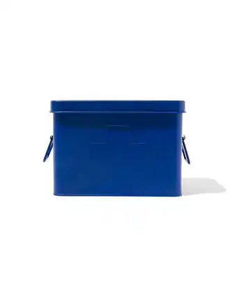 HEMA Hema medicijnbox mat donkerblauw 14.5x23x16 (blauw) aanbieding