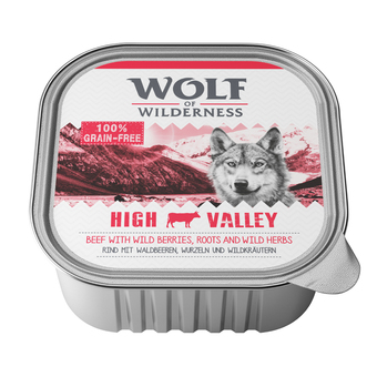 Zooplus 6x300g adult high valley rund wolf of wilderness hondenvoer aanbieding