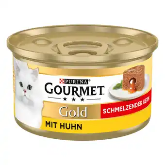 Zooplus 48x85g gold smeltende kern kip gourmet kattenvoer aanbieding