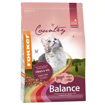 Zooplus 5% off fokker dry cat food country - vlees & vis kattenvoer aanbieding