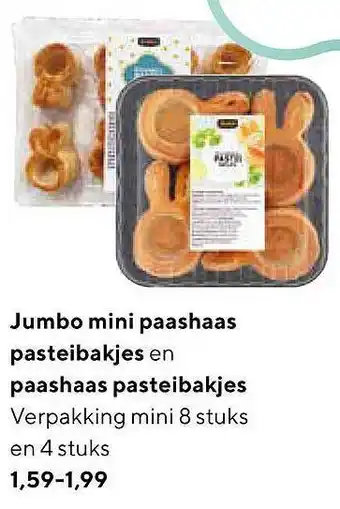 Jumbo Jumbo Mini Paashaas Pasteibakjes En Paashaas Pasteibakjes aanbieding