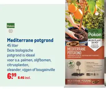 Makro Mediterrane potgrond 45 liter aanbieding