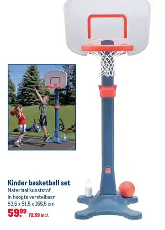 Makro Kinder basketball set aanbieding