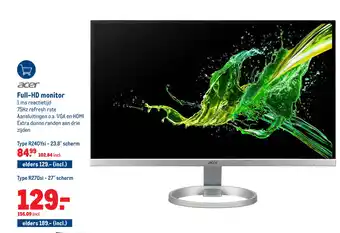 Makro acer Full-HD monitor aanbieding