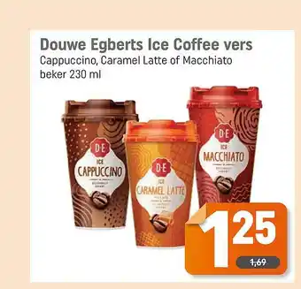 Dagwinkel Douwe Egberts Ice Coffee Vers Cappuccino, Caramel Latte Of Macchiato 230ml aanbieding