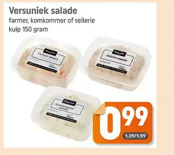 Dagwinkel Versuniek Salade Farmer, Komkommer Of Sellerie 150g aanbieding