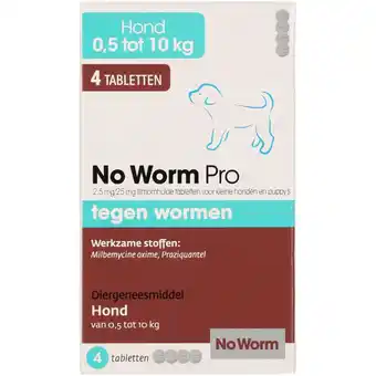 Welkoop No worm pro hond s & puppy - ontworming - 4 stuks aanbieding