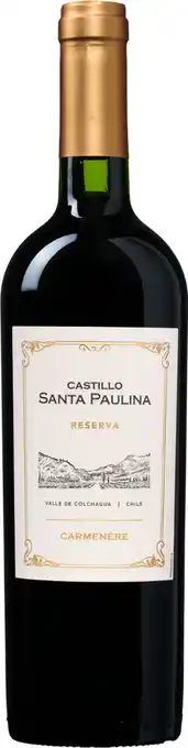 Wijnvoordeel Castillo santa paulina carmenère reserva aanbieding