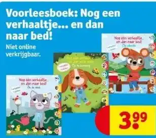 Kruidvat Voorleesboek: verhaaltje... naar bed! aanbieding