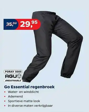 Bike Totaal Agu Go Essential regenbroek aanbieding