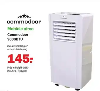 Van Cranenbroek commodoor Mobiele airco Commodoor 9000BTU aanbieding