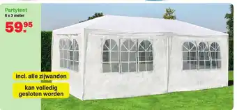 Van Cranenbroek Partytent 6 x 3 meter incl. alle zijwanden aanbieding