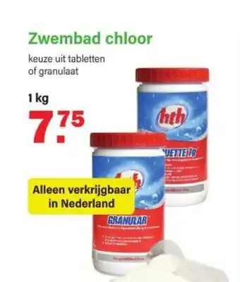 Van Cranenbroek Zwembad chloor 1kg aanbieding