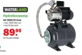 Van Cranenbroek WATERLAND Hydrofoorpomp Jet 1000/19 inox • max. 3500 liter/uur aanbieding