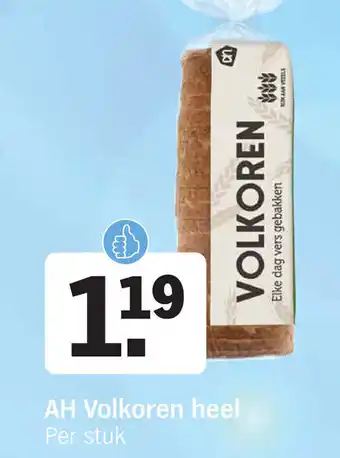 Albert Heijn AH Volkoren heel Per stuk aanbieding