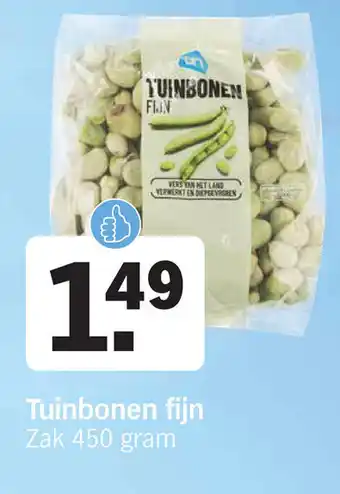 Albert Heijn Tuinbonen fijn Zak 450 gram aanbieding