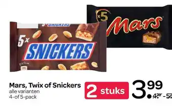 Spar Mars, Twix Of Snickers aanbieding