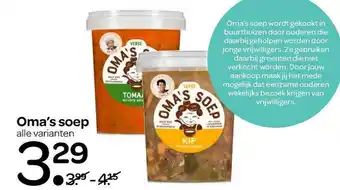 Spar Oma's Soep aanbieding