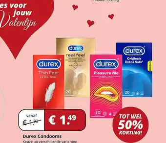 Voordeeldrogisterij Durex Condooms aanbieding