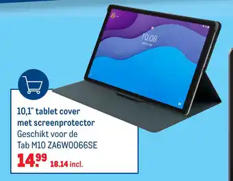 Makro Lenovo 10,1" tablet cover met screenprotector aanbieding