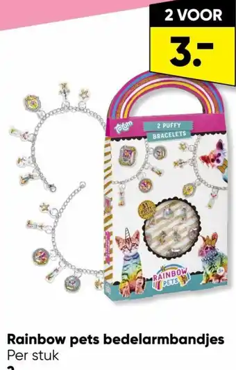 Big Bazar Rainbow pets bedelarmbandjes aanbieding