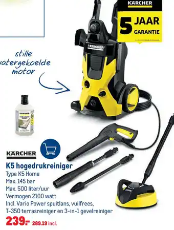 Makro KARCHER K5 hogedrukreiniger aanbieding