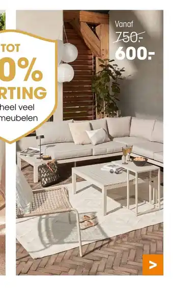 Kwantum op heel veel tuinmeubelen aanbieding