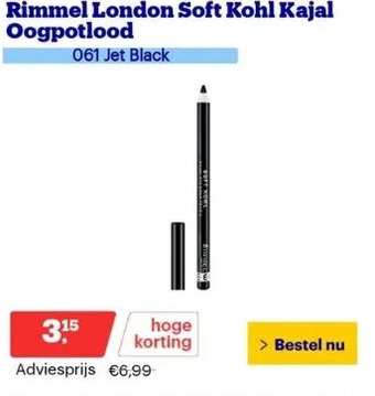 Bol.com Rimmel london soft kohl kajal oogpotlood aanbieding